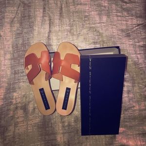 Steve Madden “Greece” cognac sz 8